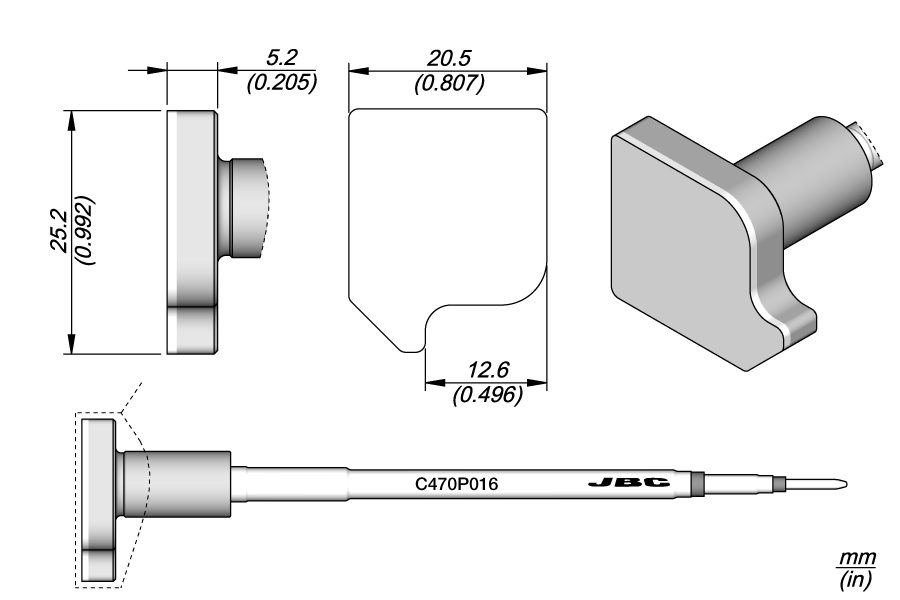 C470P016 - RF Shield Removal Cartridge 25.5 x 20.5